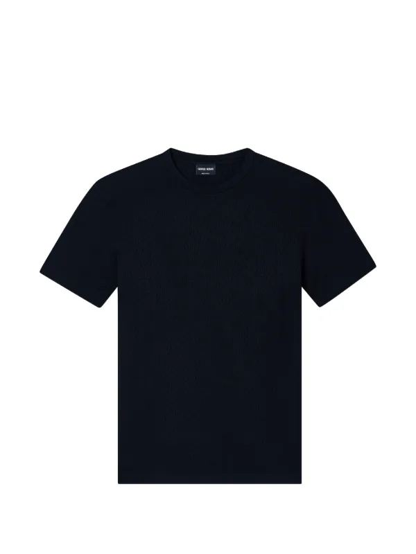 Giorgio Armani Textured T-shirt in Black