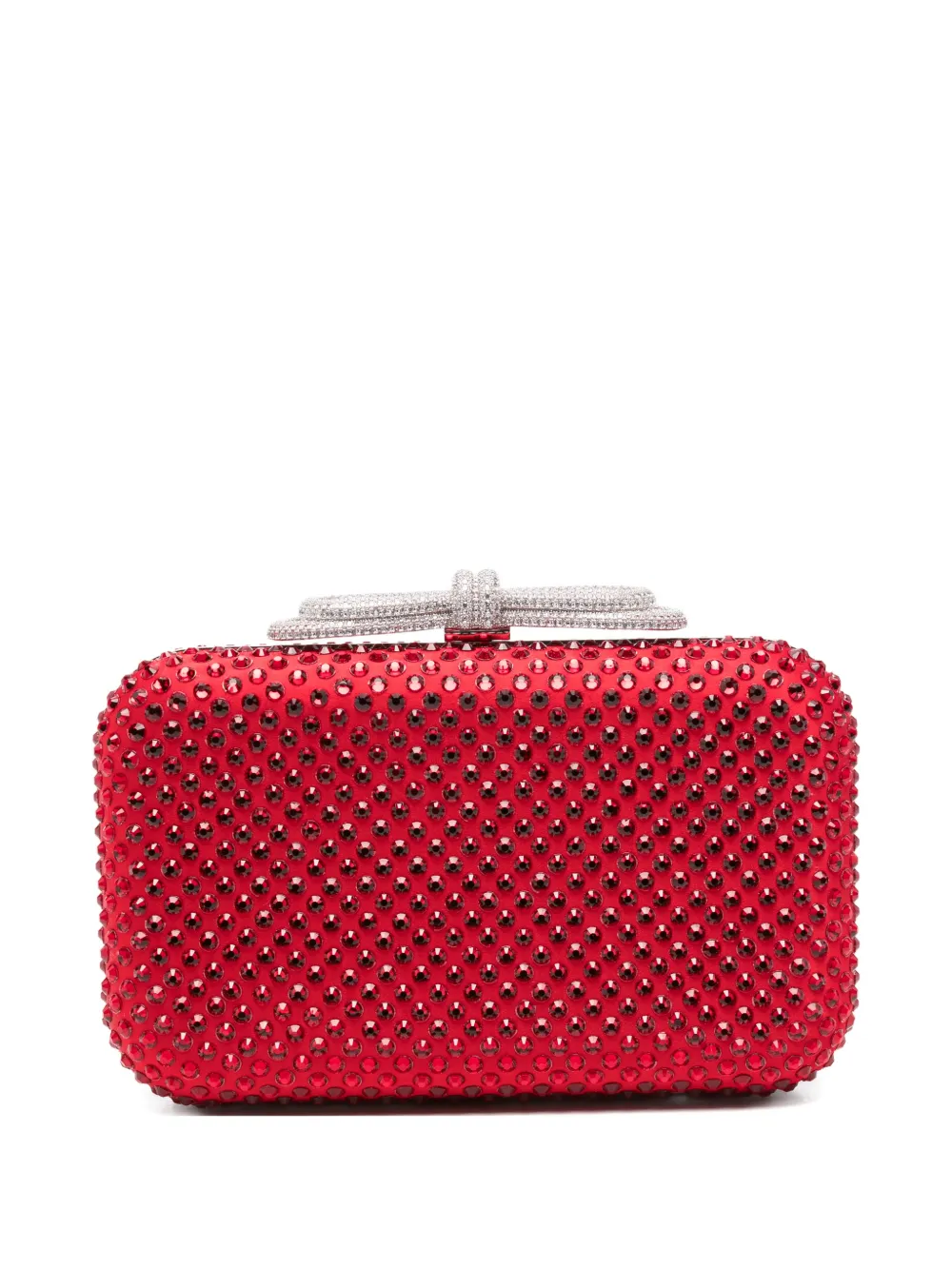 MACH & MACH embellished-bow mini bag - Rosso