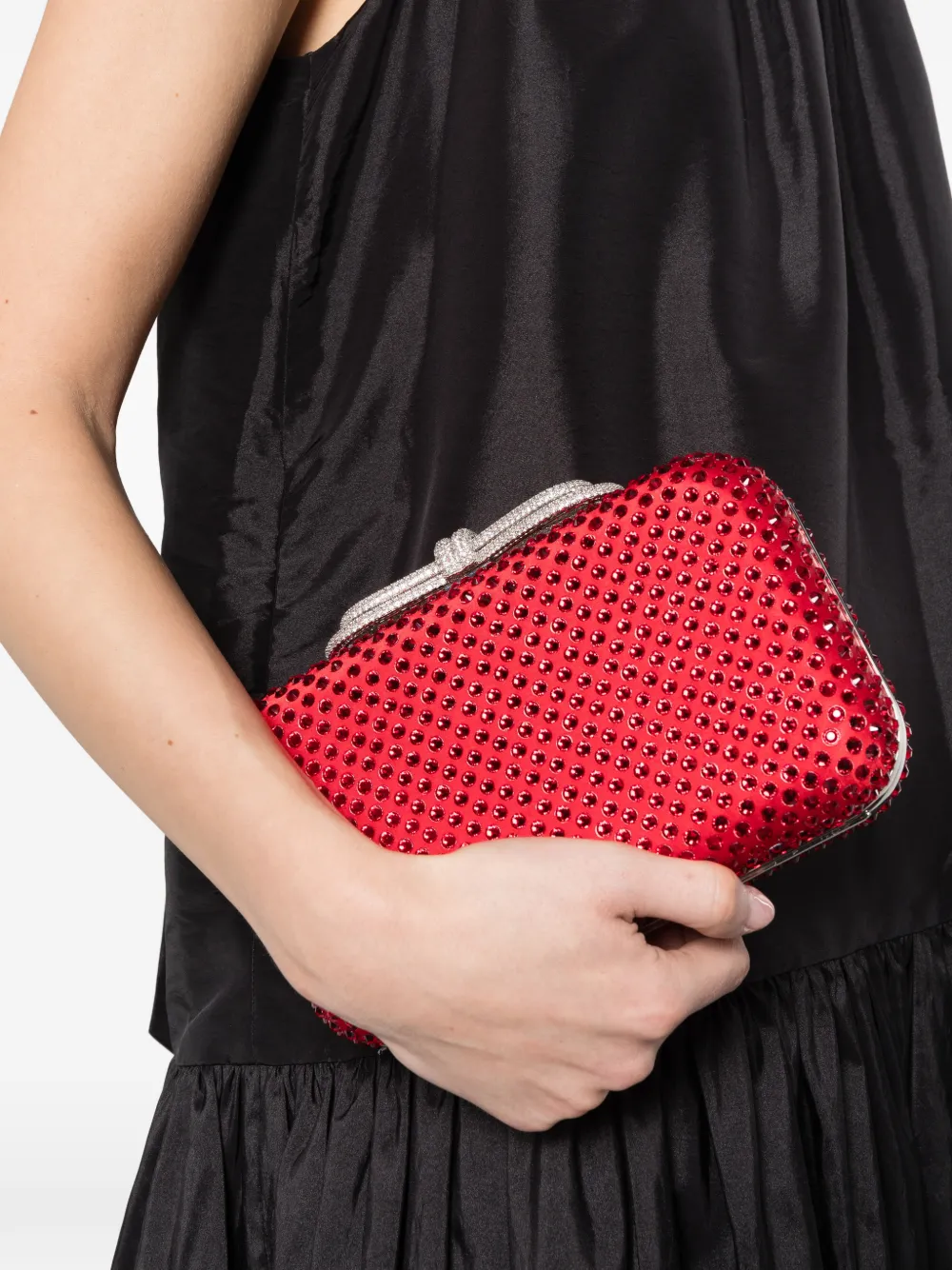  Mach & Mach Embellished-bow Mini Bag - Red 