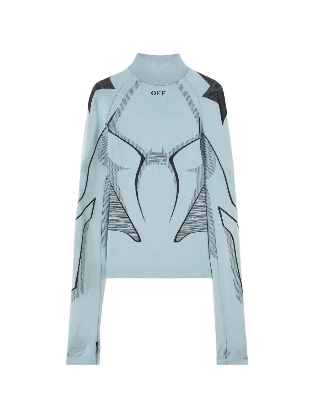 Off-White seamless race top - Blu