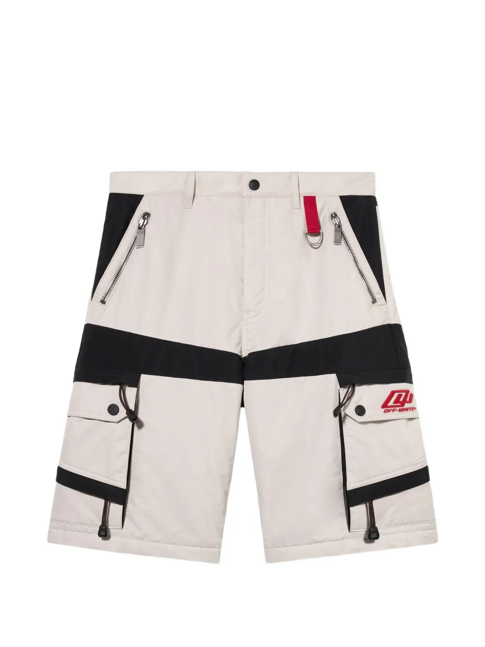 Off-White zip-pockets panelled cargo shorts - Toni neutri