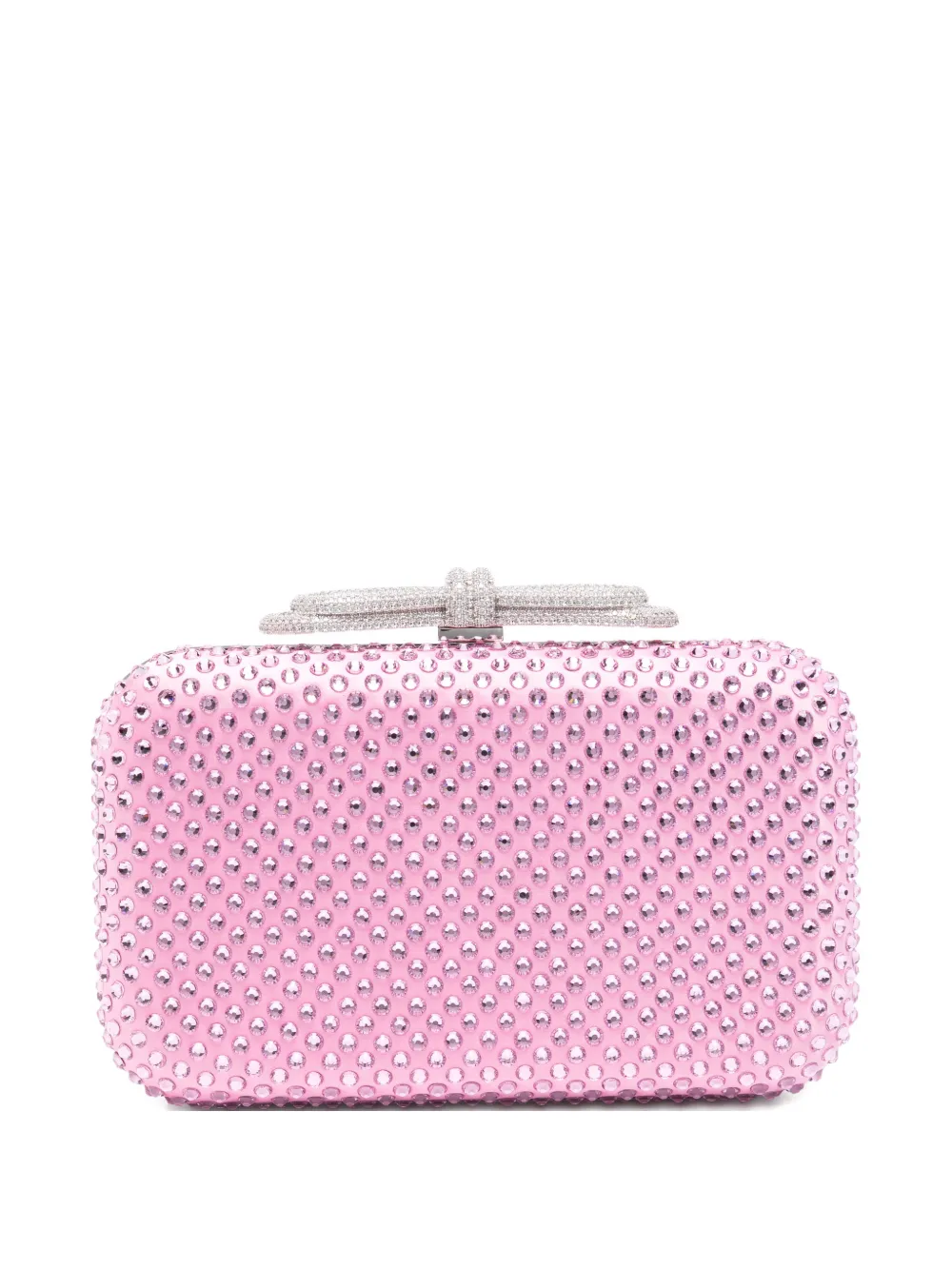 MACH & MACH Crystal-embellished clutch bag - Rosa