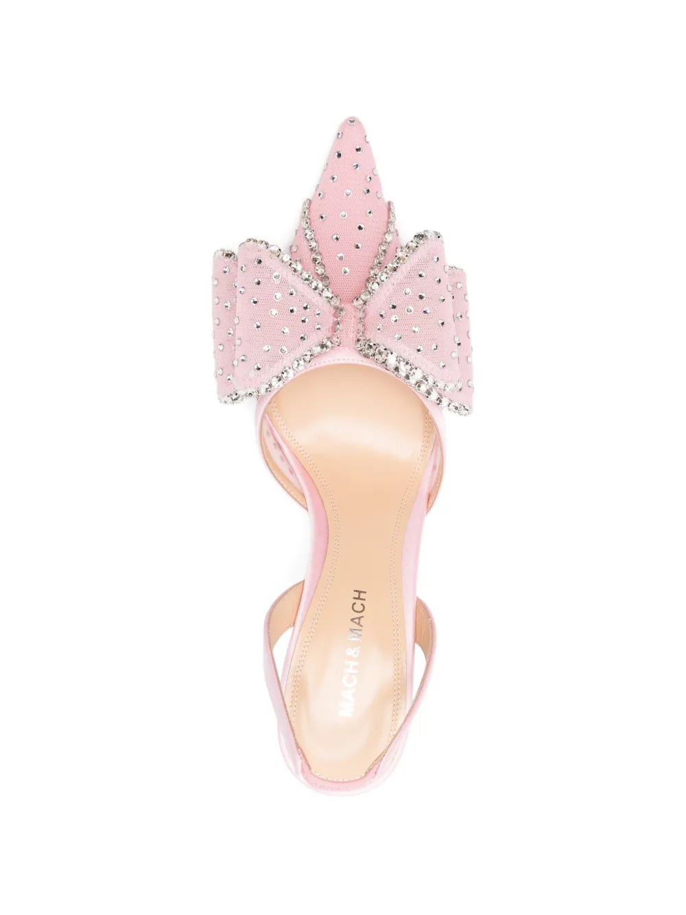 MACH & MACH Le Cadeau pumps verfraaid met strik Roze