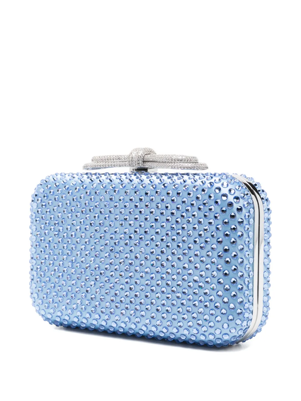  Mach & Mach Crystal-embellished Clutch Bag - Blue 