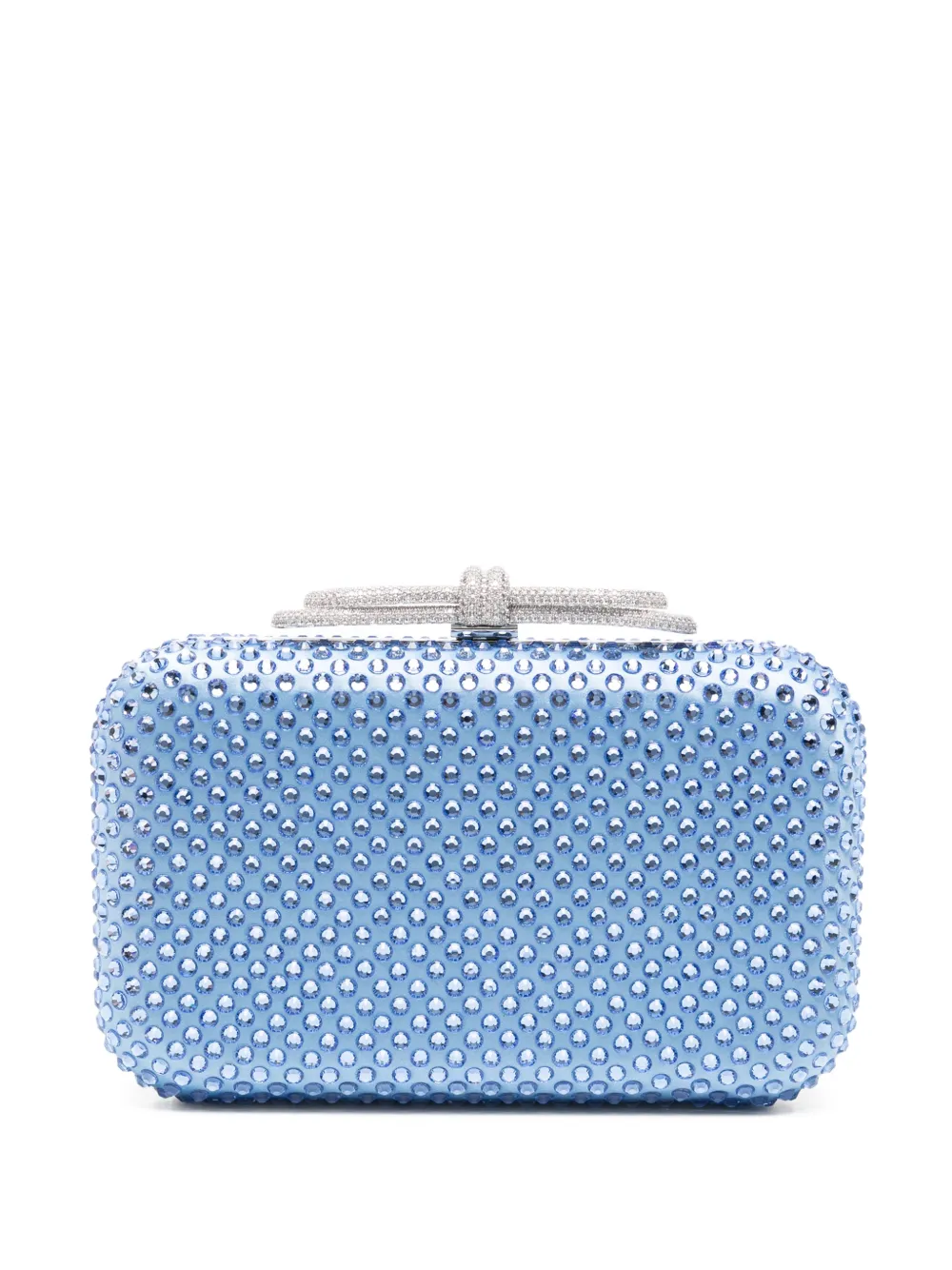 MACH & MACH crystal-embellished clutch bag - Blu