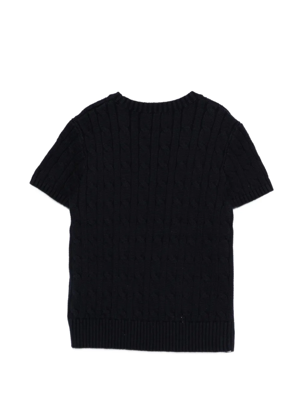 POLO RALPH LAUREN KIDS Kabelgebreide trui met korte mouwen Blauw