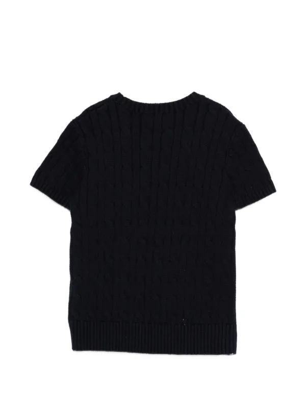 POLO RALPH LAUREN KIDS ケーブルニット ショートスリーブセーター