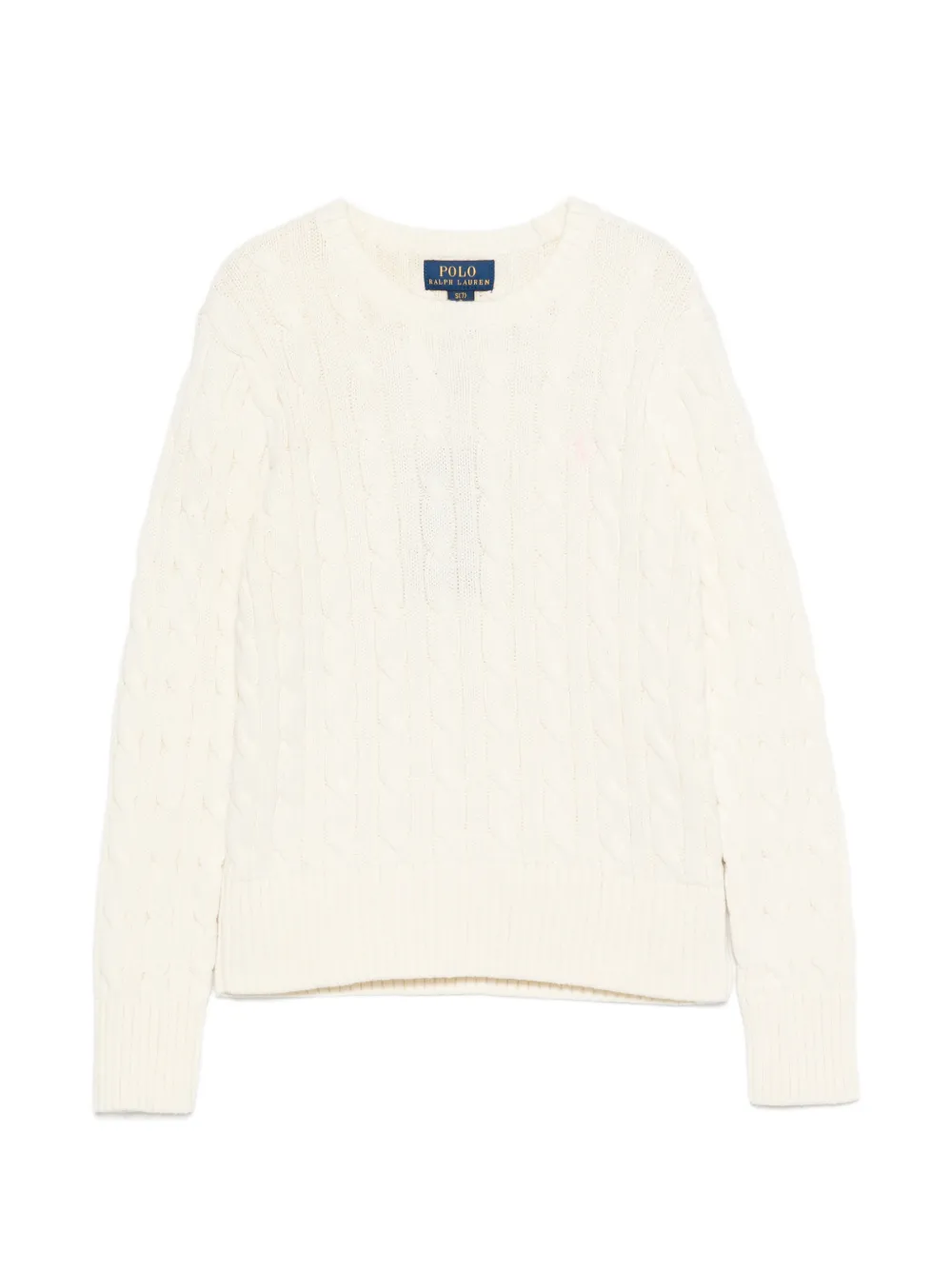 POLO RALPH LAUREN KIDS cable-knit sweater - Bianco