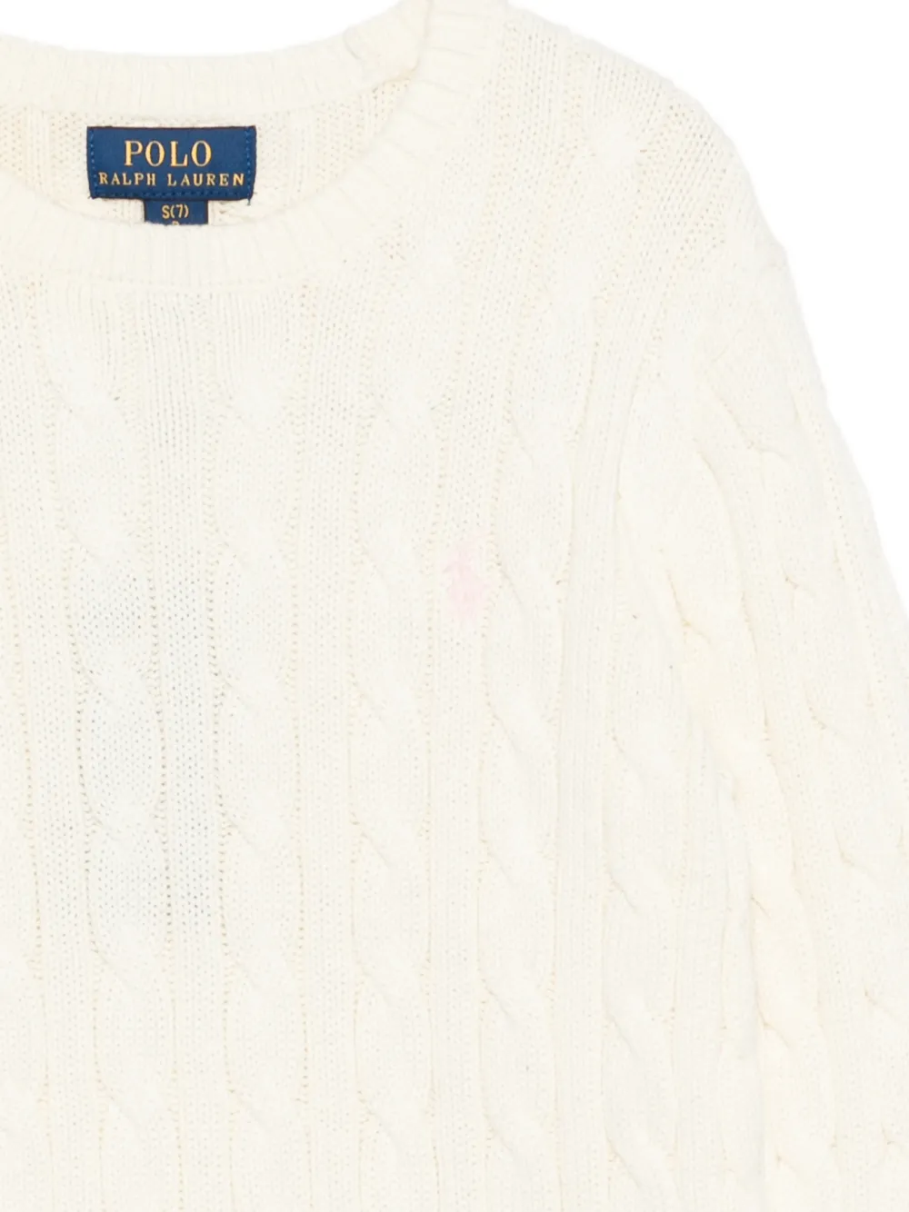 POLO RALPH LAUREN KIDS Kabelgebreide trui Wit