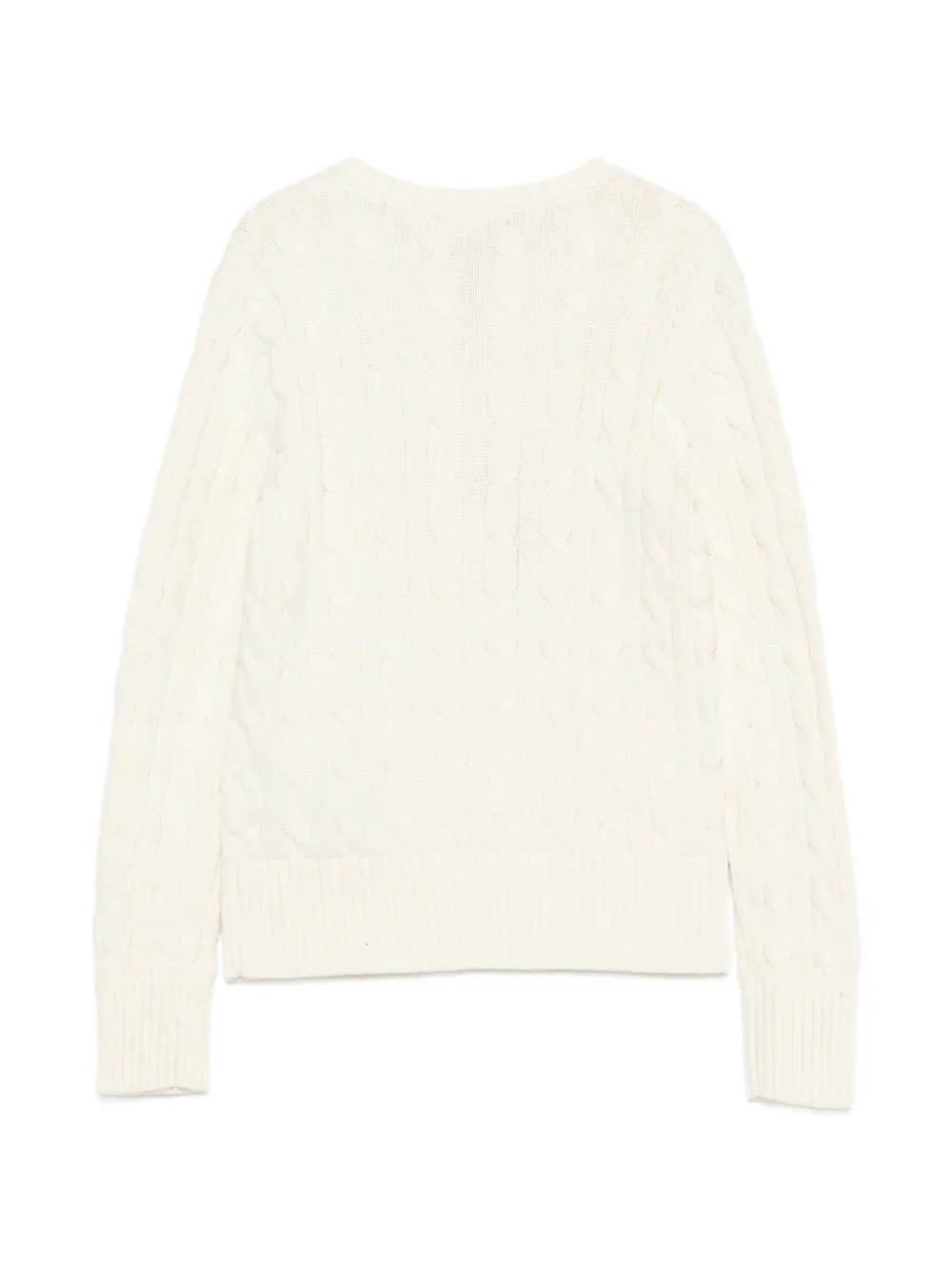 POLO RALPH LAUREN KIDS Kabelgebreide trui Wit
