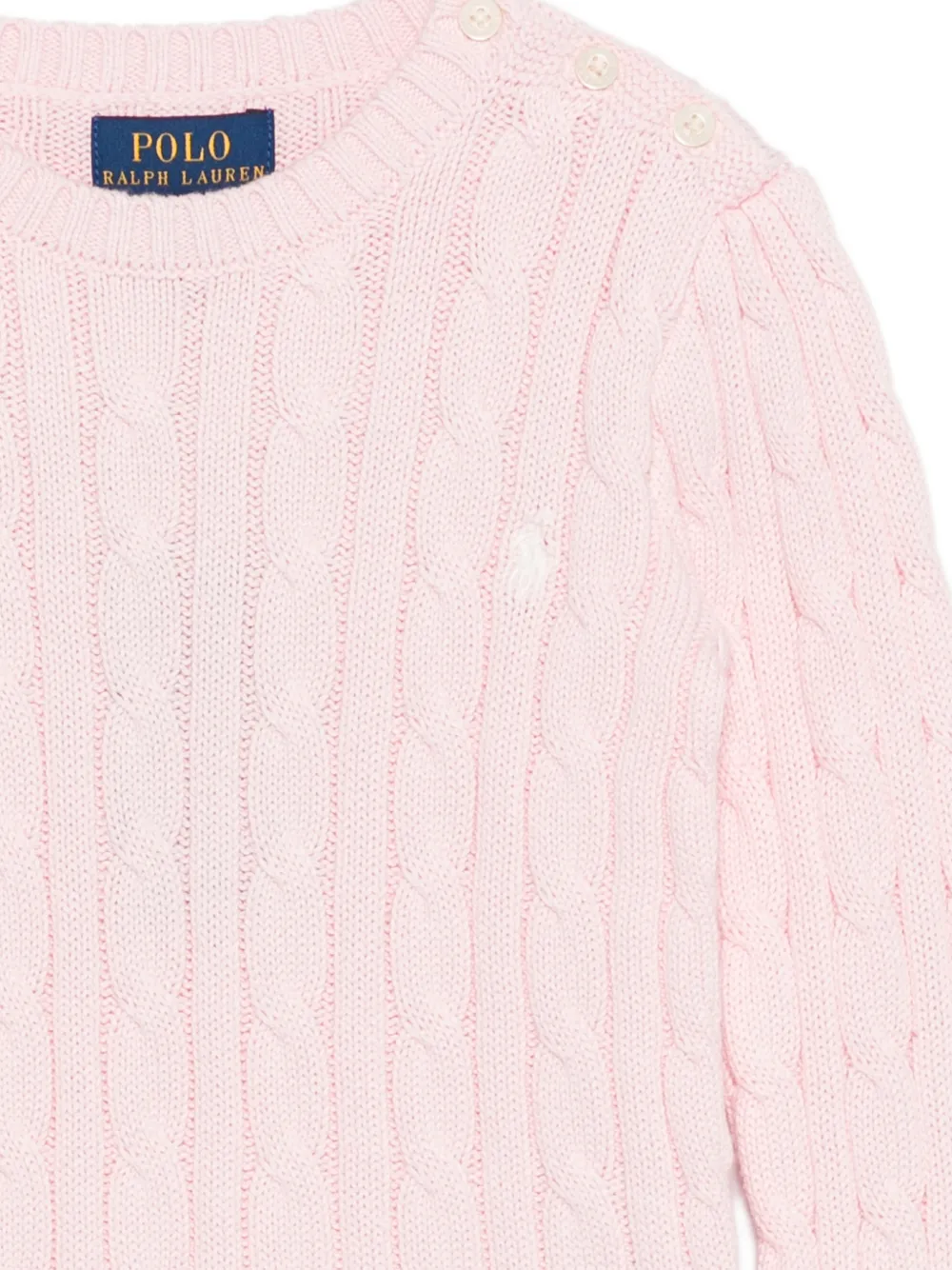  Polo Ralph Lauren Kids Cable Knit Sweater - Pink 