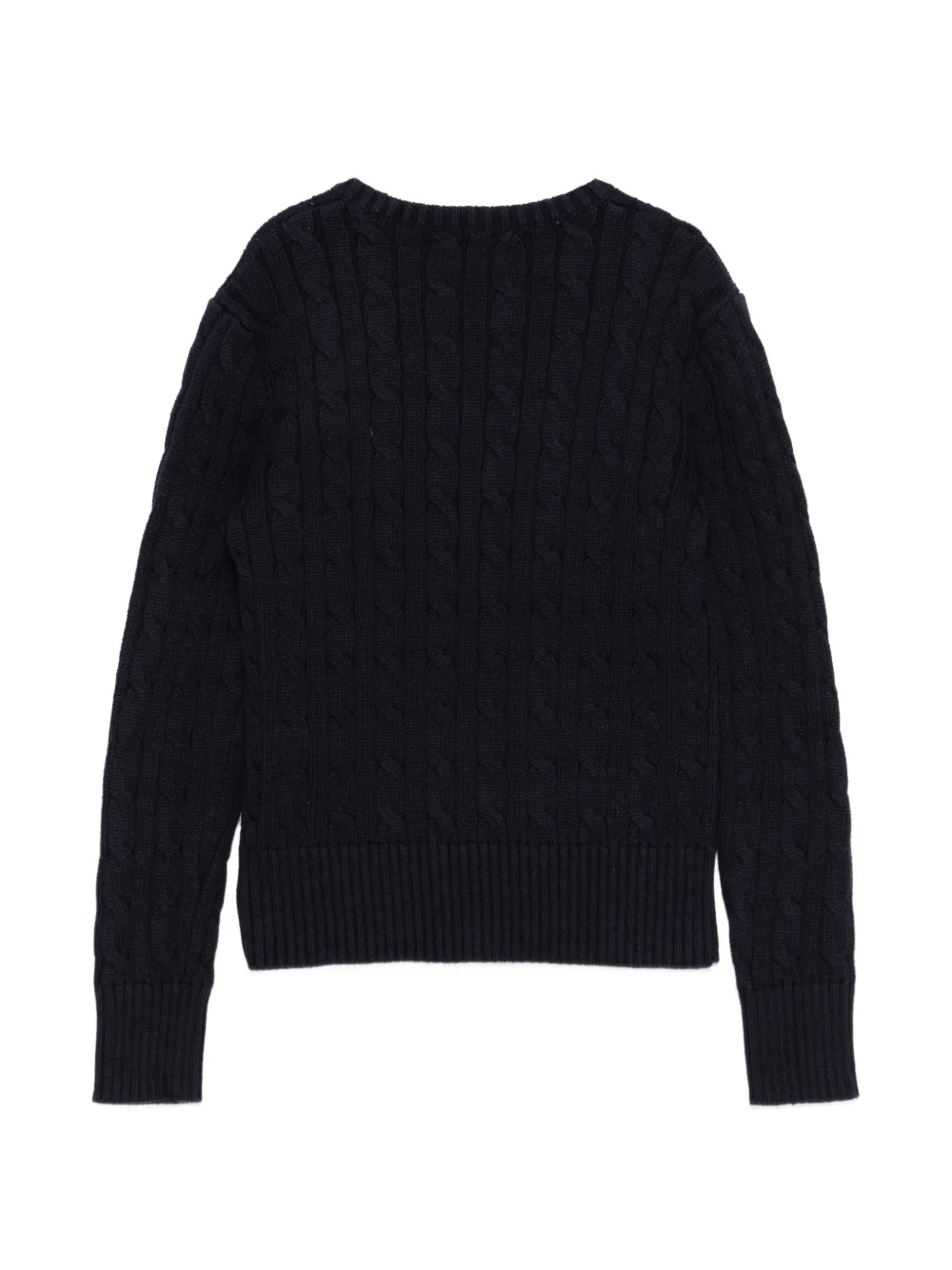 POLO RALPH LAUREN KIDS Kabelgebreide trui met logo Blauw