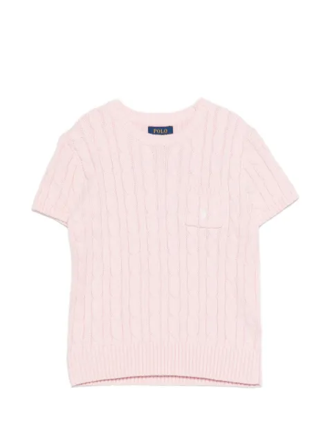 POLO RALPH LAUREN KIDS playera en tejido de ochos