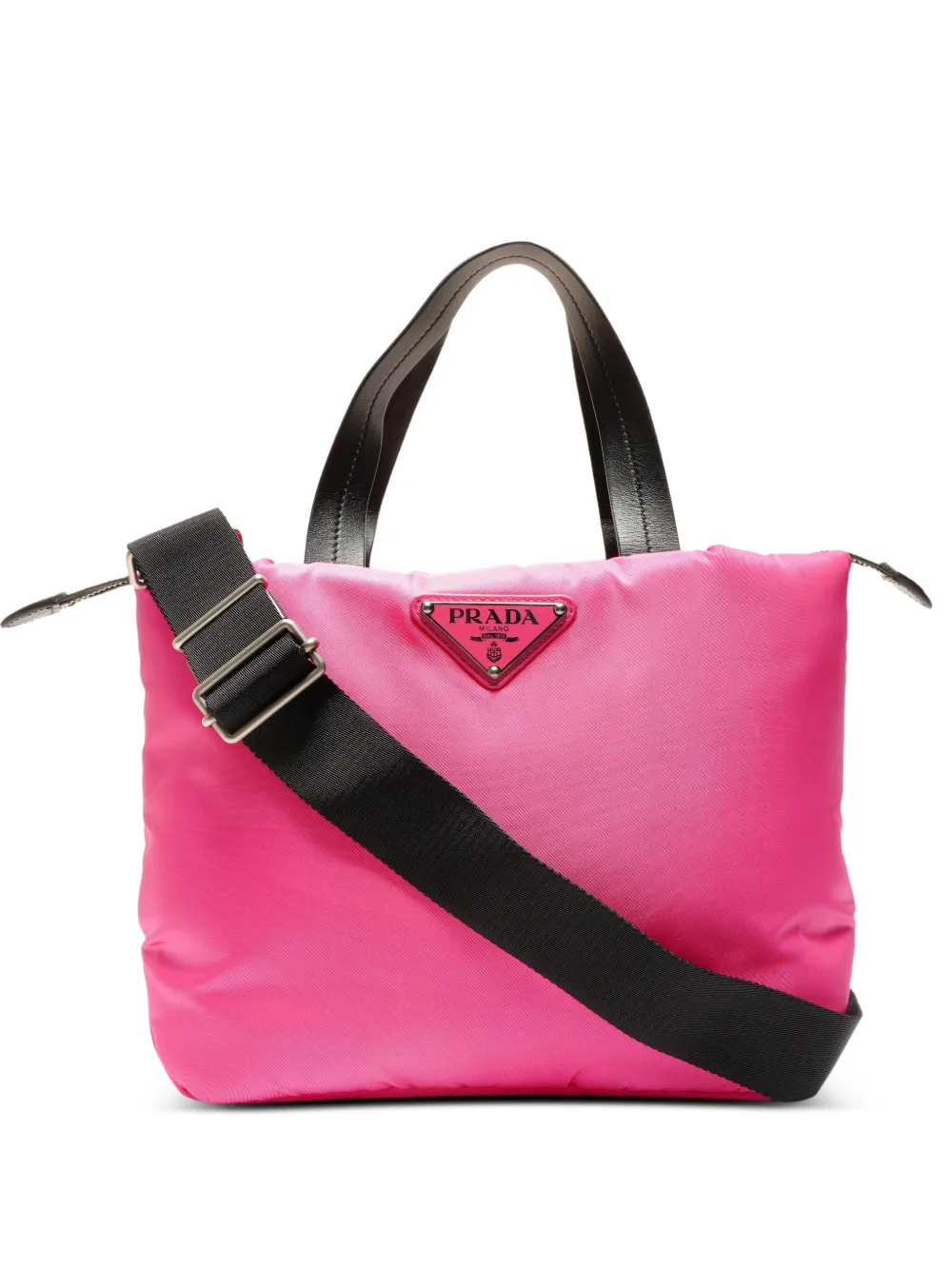 Prada Pre-Owned 2020s logo-plaque tote bag - Rosa