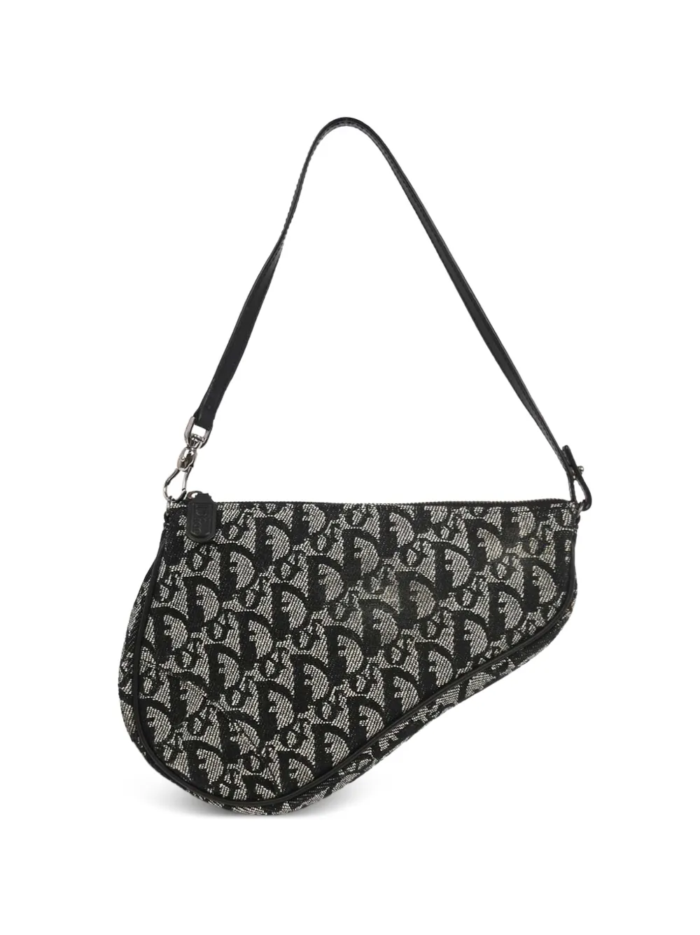 Christian Dior Pre-Owned 2002 Saddle Oblique Jacquard-Tote Bag - Schwarz