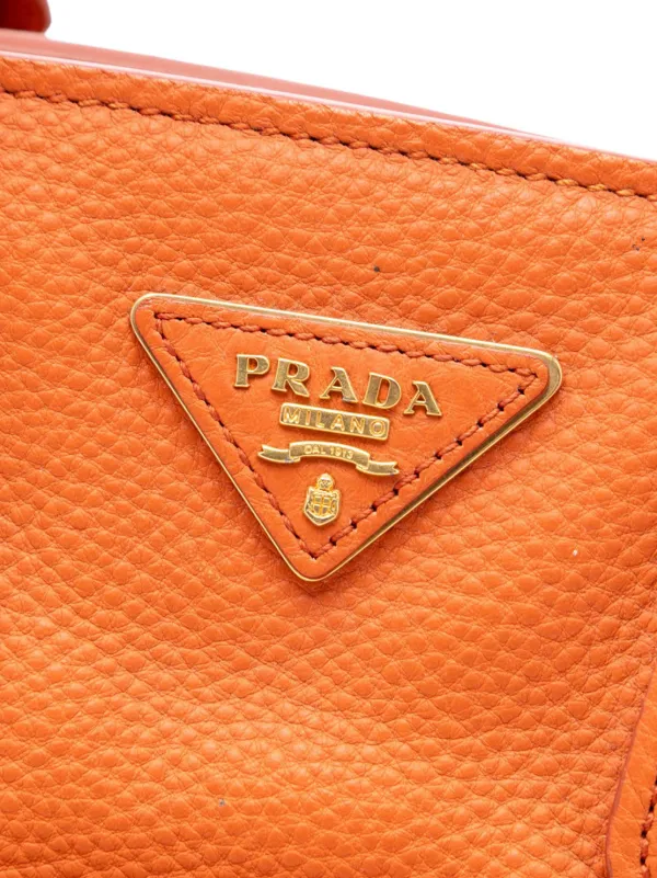 PRADA オレンジ クラッチバッグ Prada Pre-Owned 2010-2026 ヴィッテロ フェニックス ショッピング