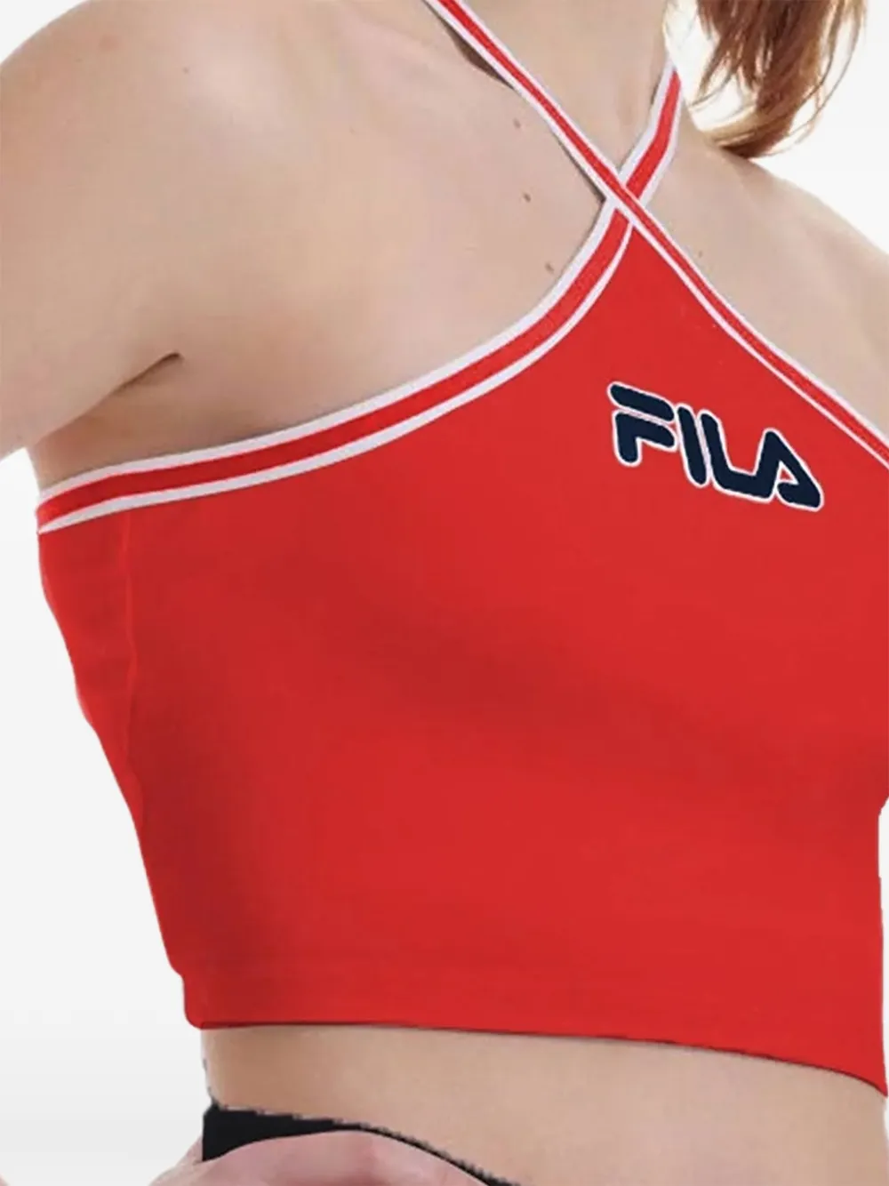  Fila Logo-embroidery Tank Top - Red 