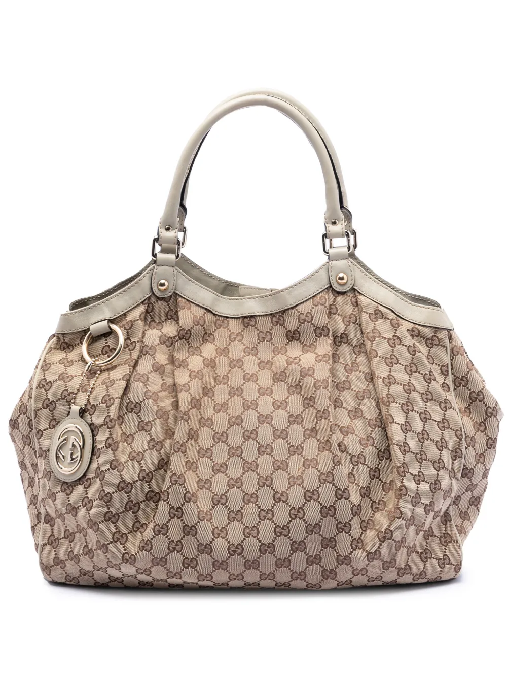 Gucci Pre-Owned Borsa tote Sukey grande in tela GG 2016-2026 - Marrone