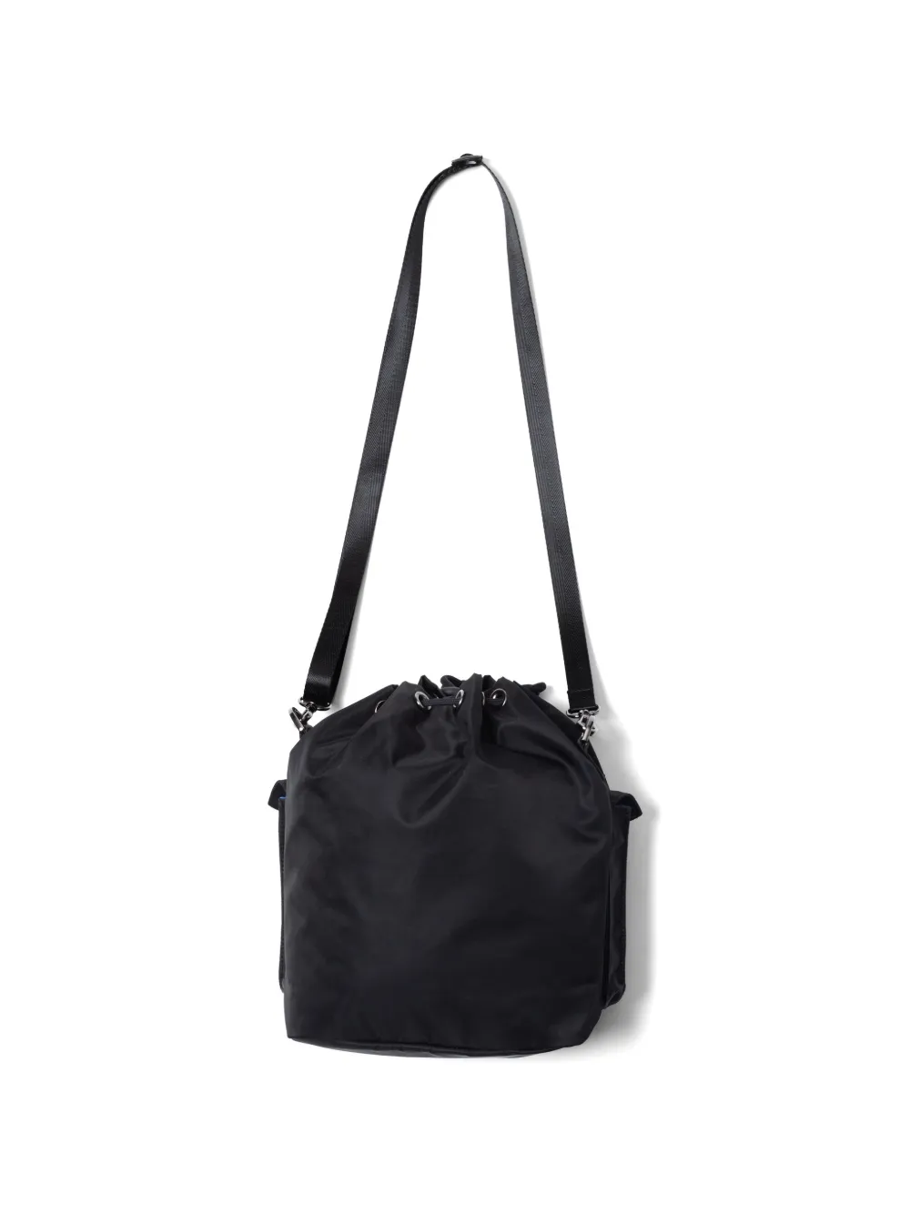  Makavelic Drawstring Double-pocket Shoulder Bag - Black 