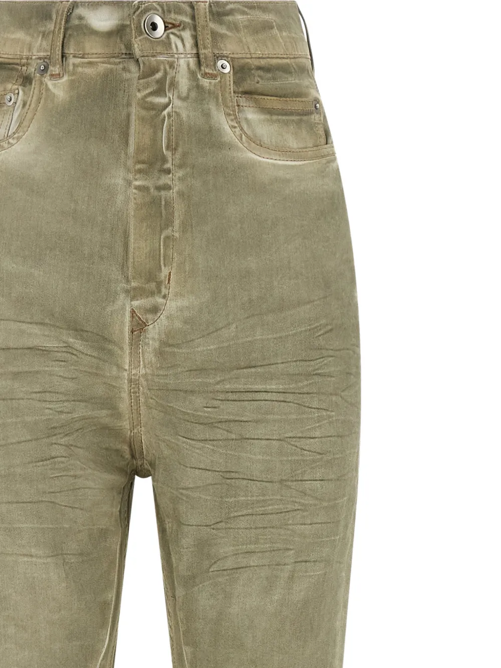  Rick Owens Drkshdw High-waisted Flared Jeans - Green 