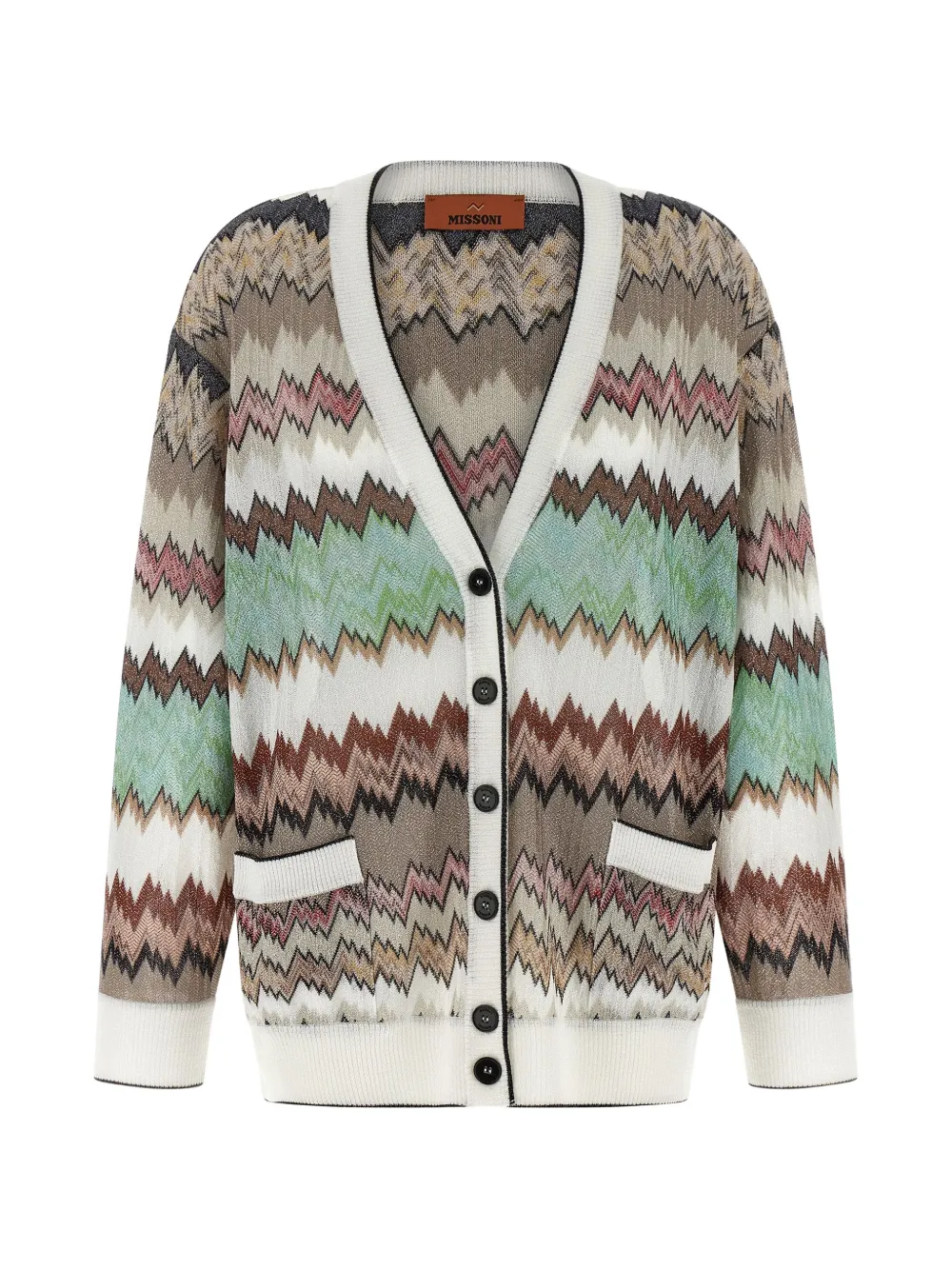 Missoni zigzag-knit cardigan - Bianco