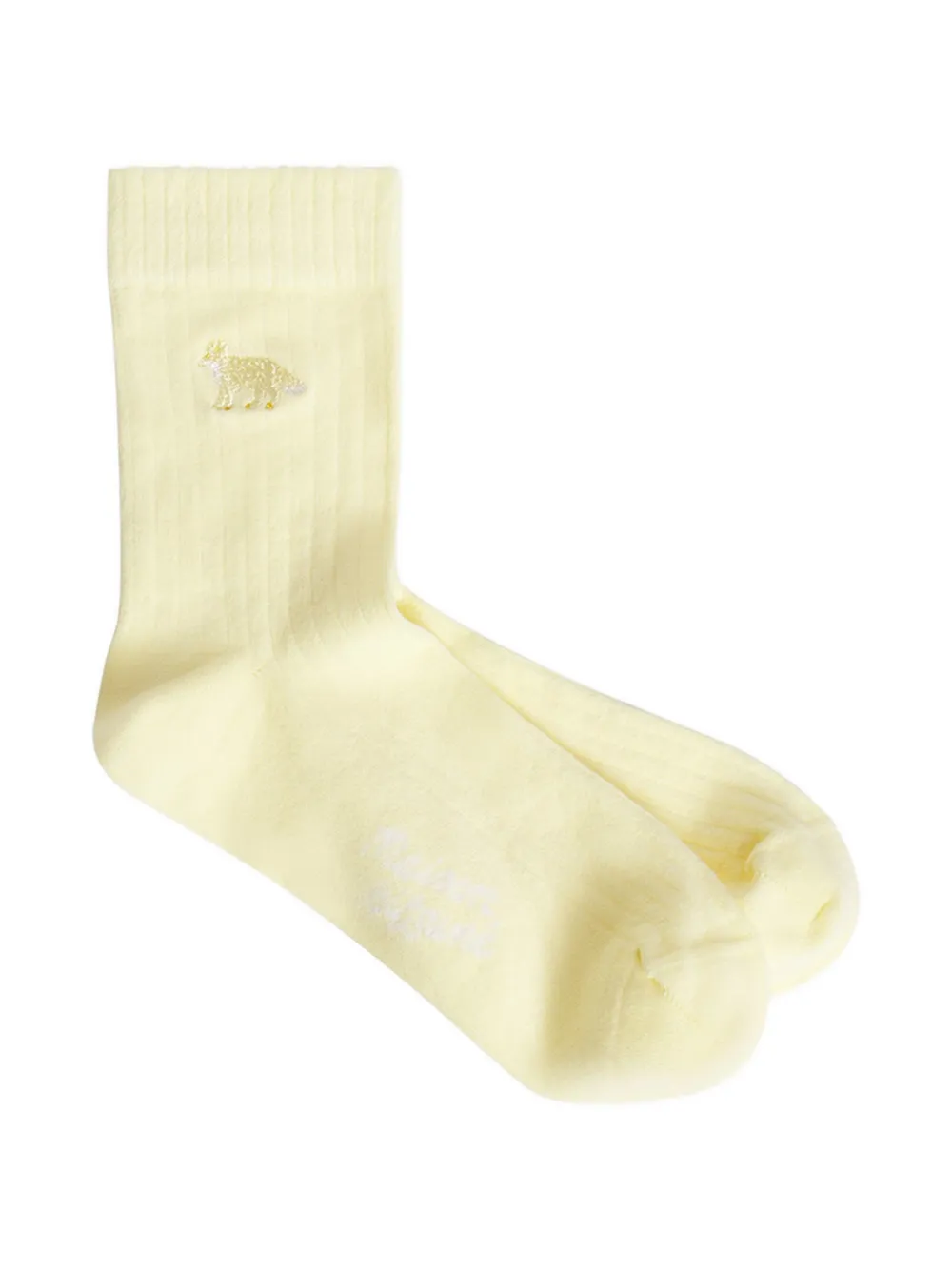 Maison Kitsuné Baby Fox socks - Giallo