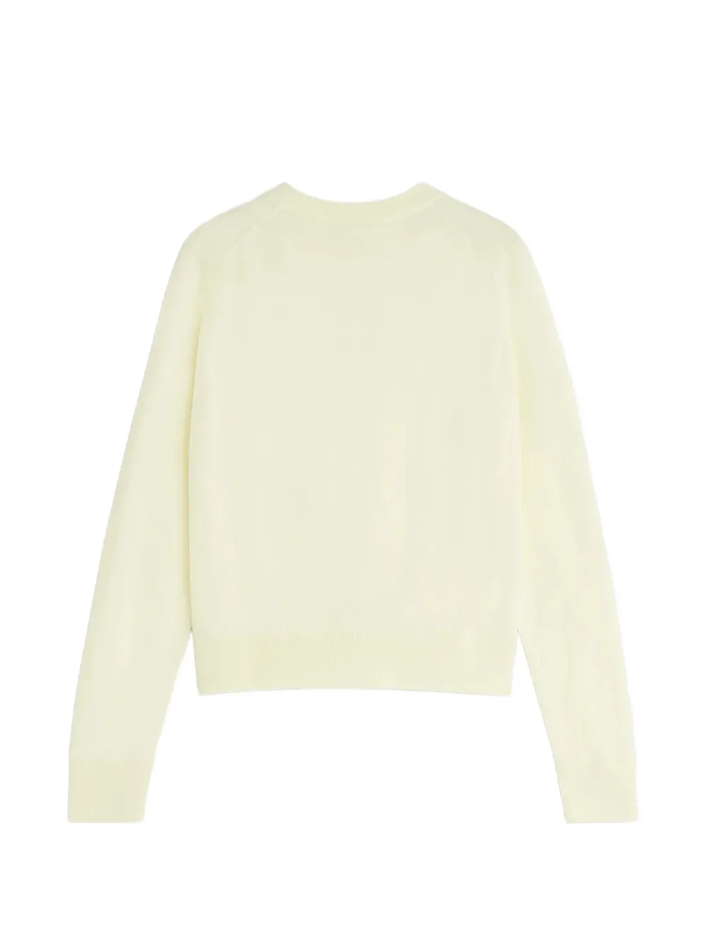  Maison Kitsuné Button Embroidered Cardigan - Yellow 