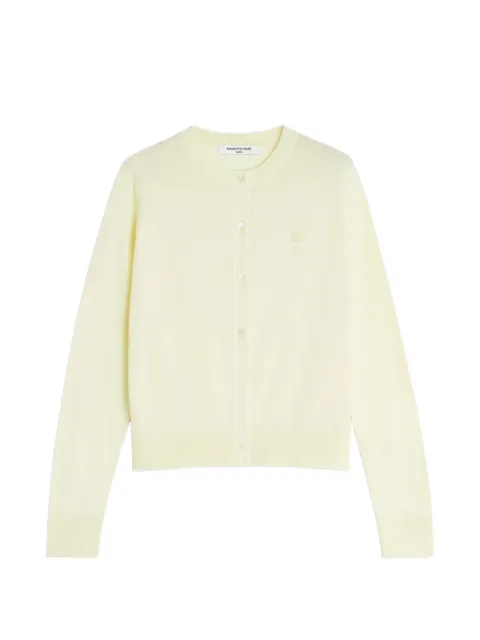 Maison Kitsuné — button embroidered cardigan