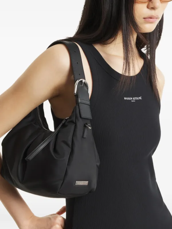 Maison Kitsuné Bloom Shoulder Bag | Black | FARFETCH
