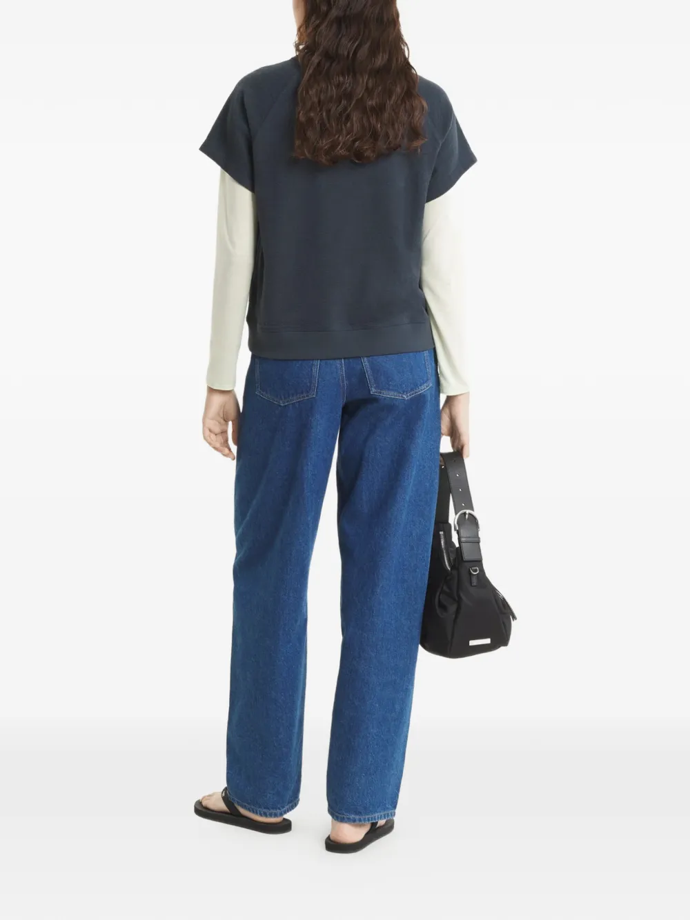 Maison Kitsuné Jeans met toelopende pijpen Blauw