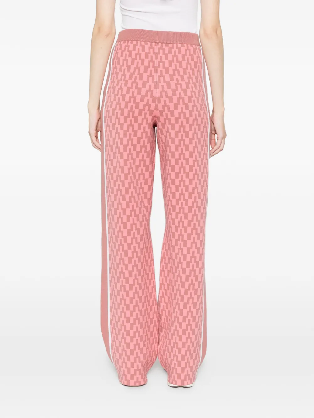 J.Lindeberg Kera gestreepte broek met jacquard Roze