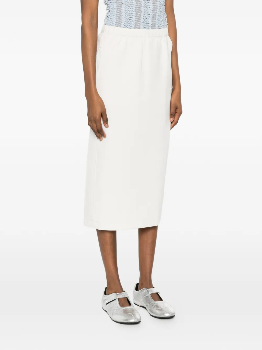  J.lindeberg Paula Jersey Midi Skirt - Neutrals 