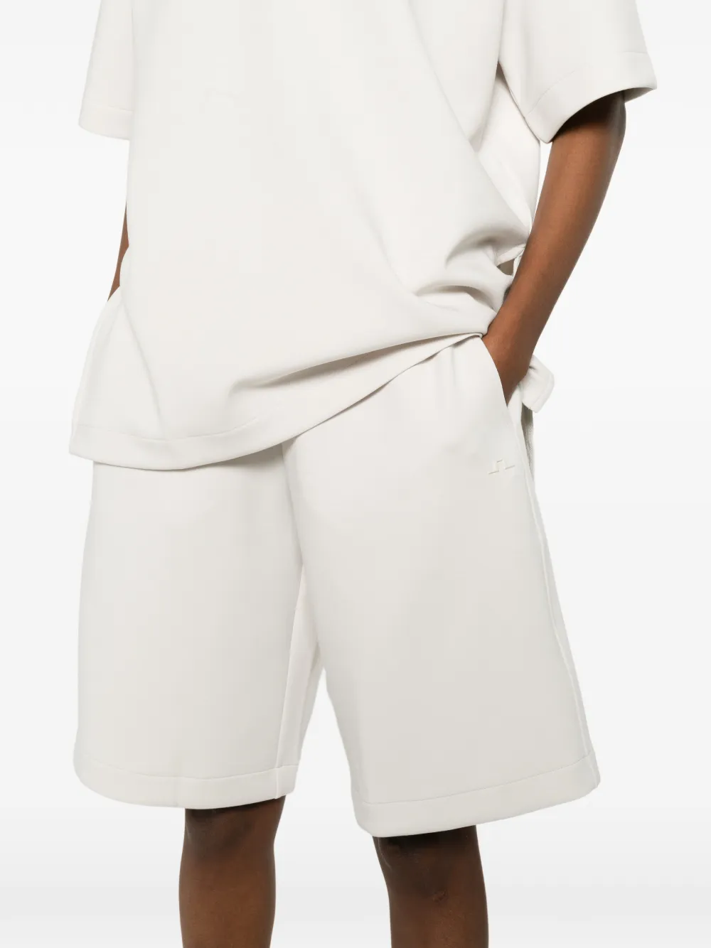 J.Lindeberg Shorts met elastische tailleband Beige