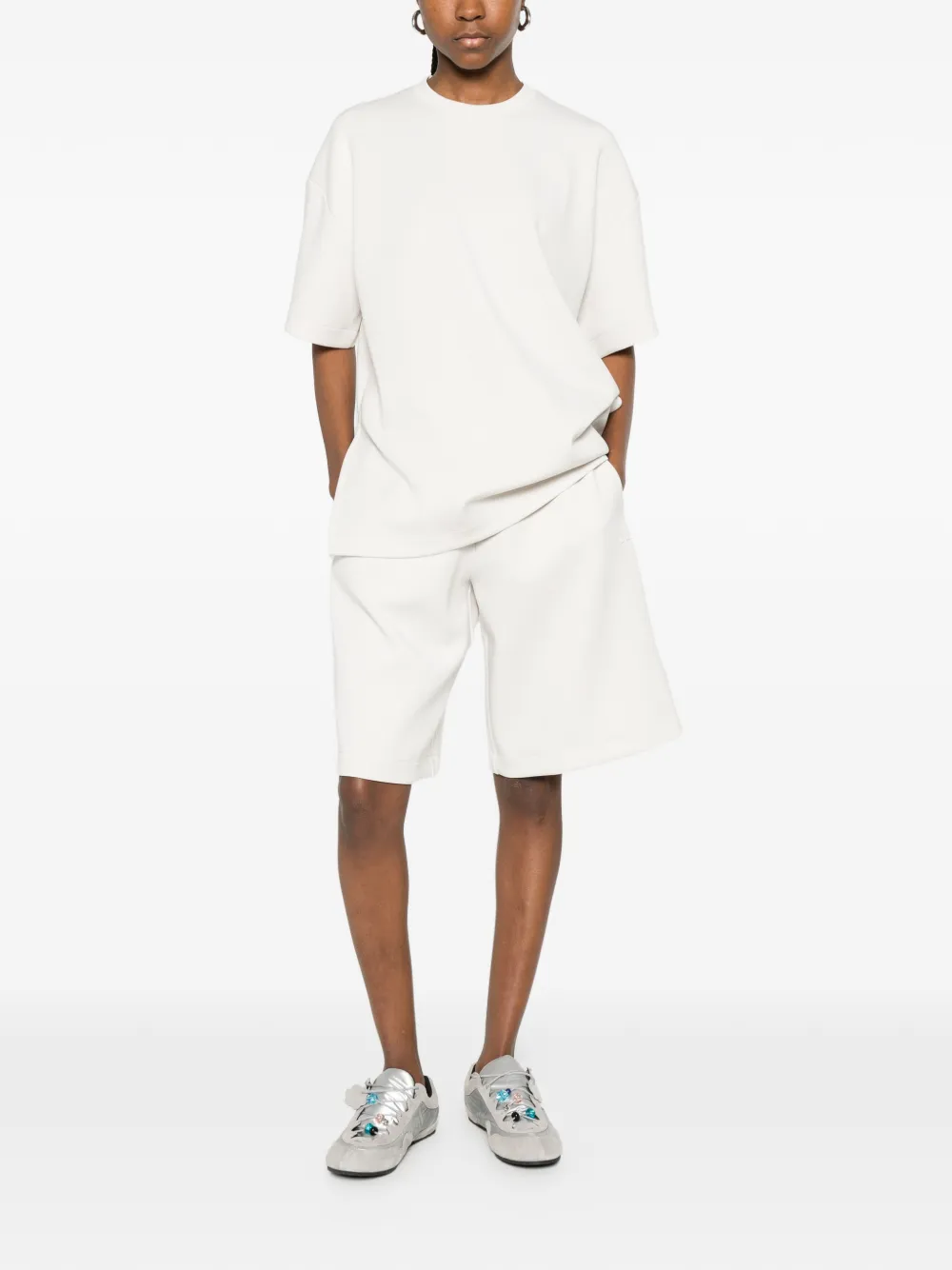  J.lindeberg Elastic-waistband Shorts - Neutrals 