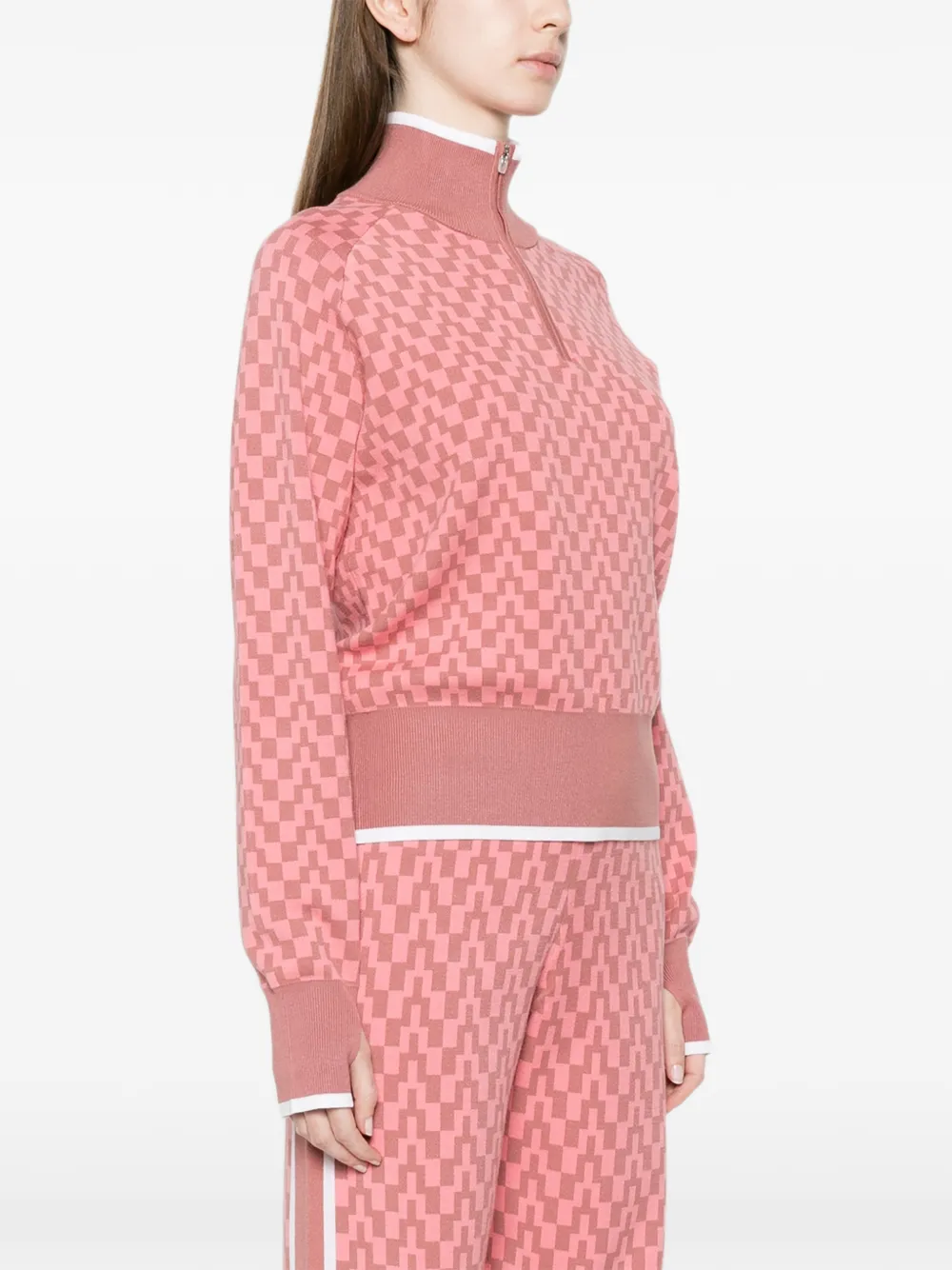  J.lindeberg Kerla Zip Sweater - Pink 