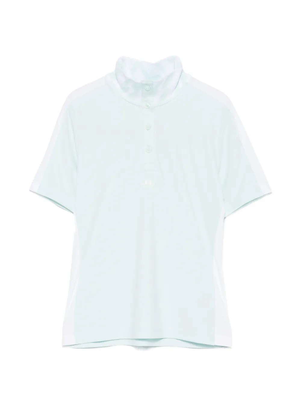 J. Lindeberg Button Panelled Polo Top In Green