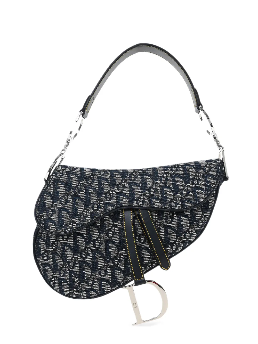 Christian Dior Pre-Owned 2004 Saddle Oblique jacquard tote bag - Blu