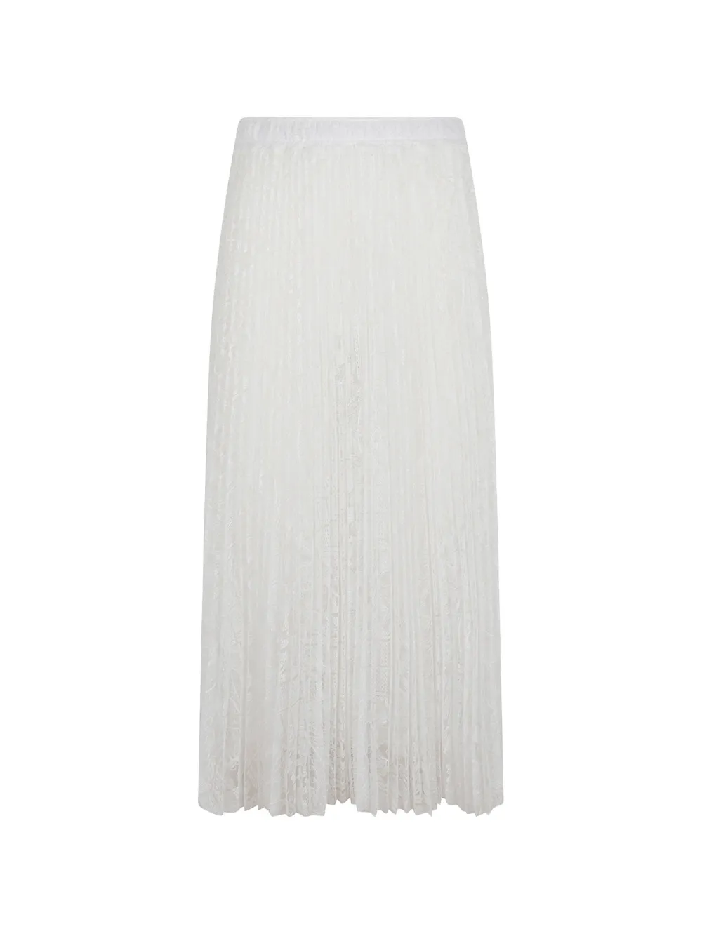 Ermanno Scervino pleated lace skirt - Bianco