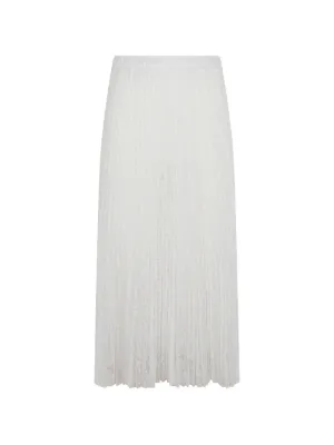 【正規品】ERMANNO SCERVINO ホワイト レース プリーツスカート Ermanno Scervino（エルマンノ・シェルヴィーノ）スカート - FARFETCH