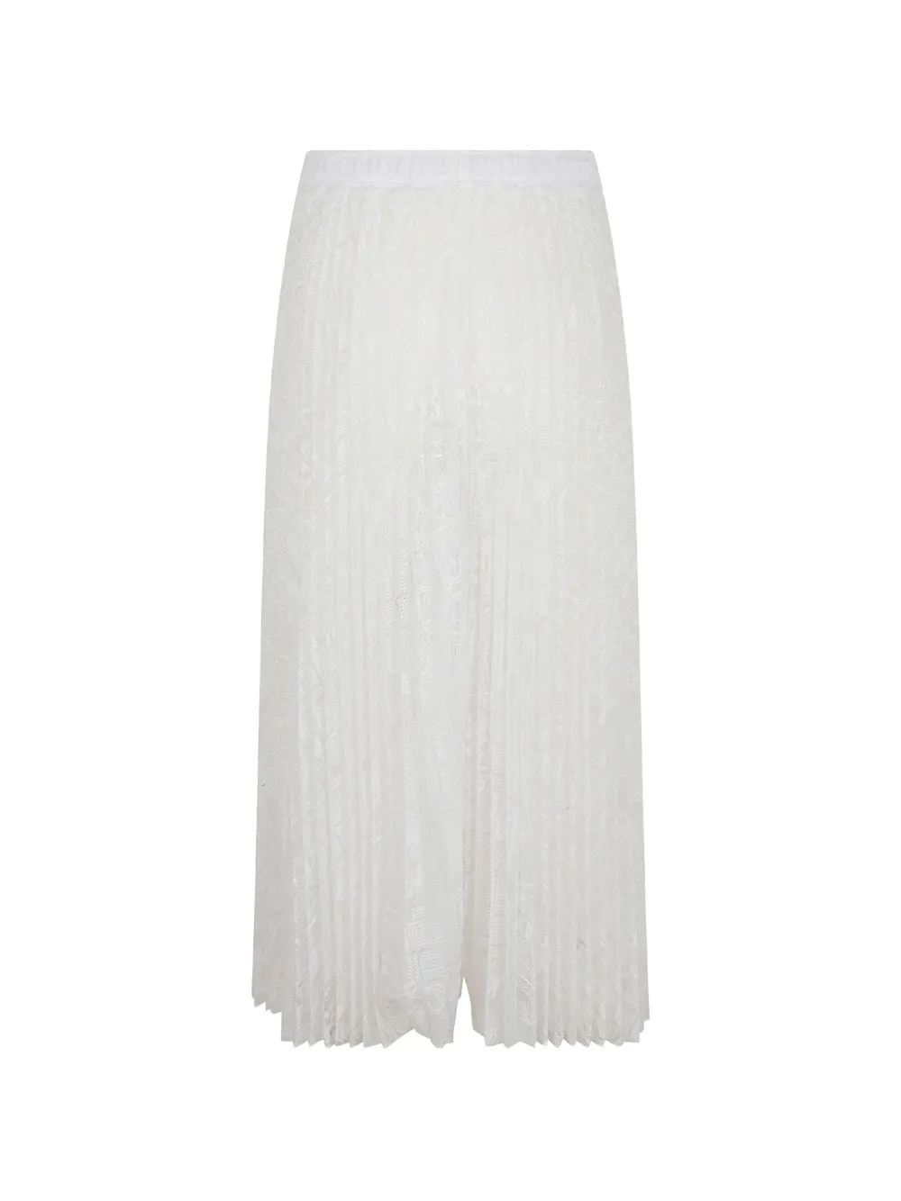 Ermanno Scervino Plooirok met kant Wit