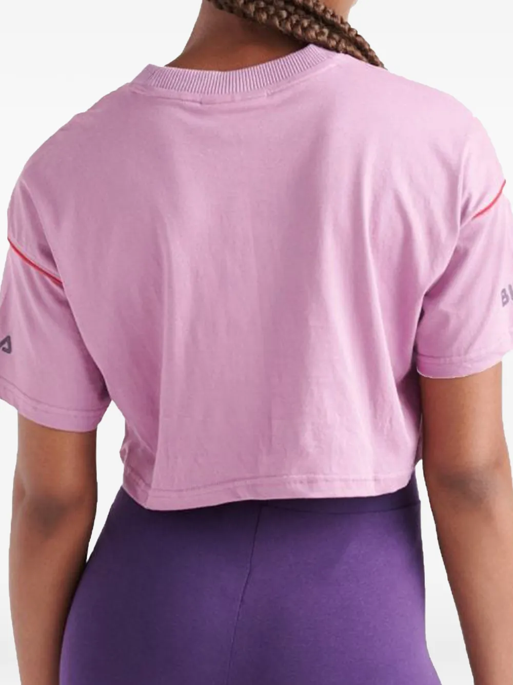 Fila Kana cropped T-shirt Roze