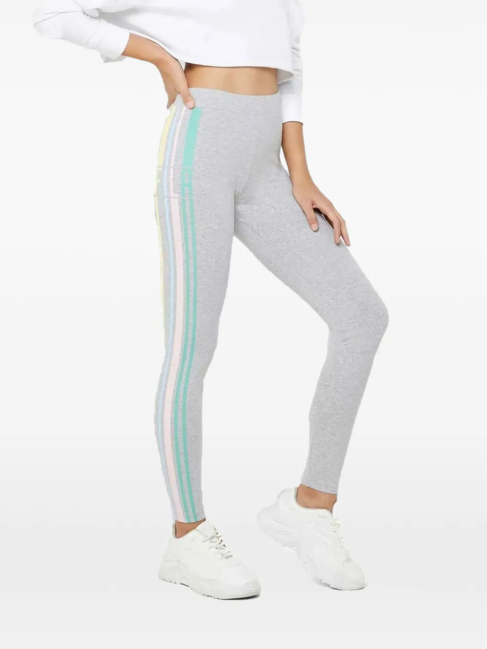 Fila Virginia side-stripe leggings - Grigio