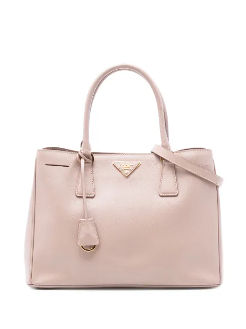 Prada Pre-Owned 2021-2025 Large Saffiano Lux Galleria Double Zip satchel