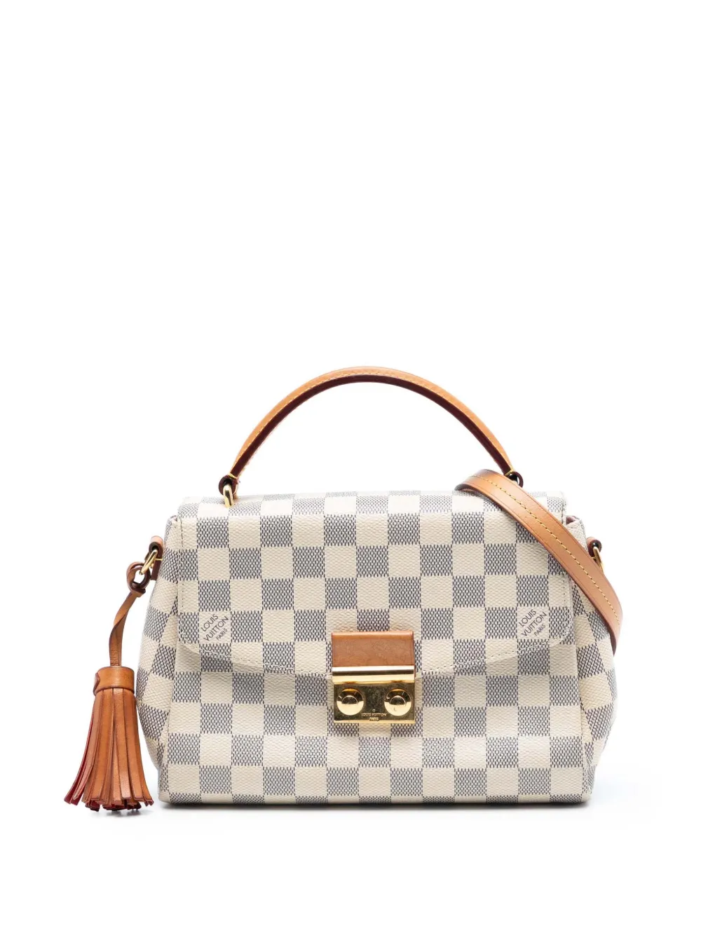 Louis Vuitton Pre-Owned 2017 Damier Azur Croisette satchel - Bianco