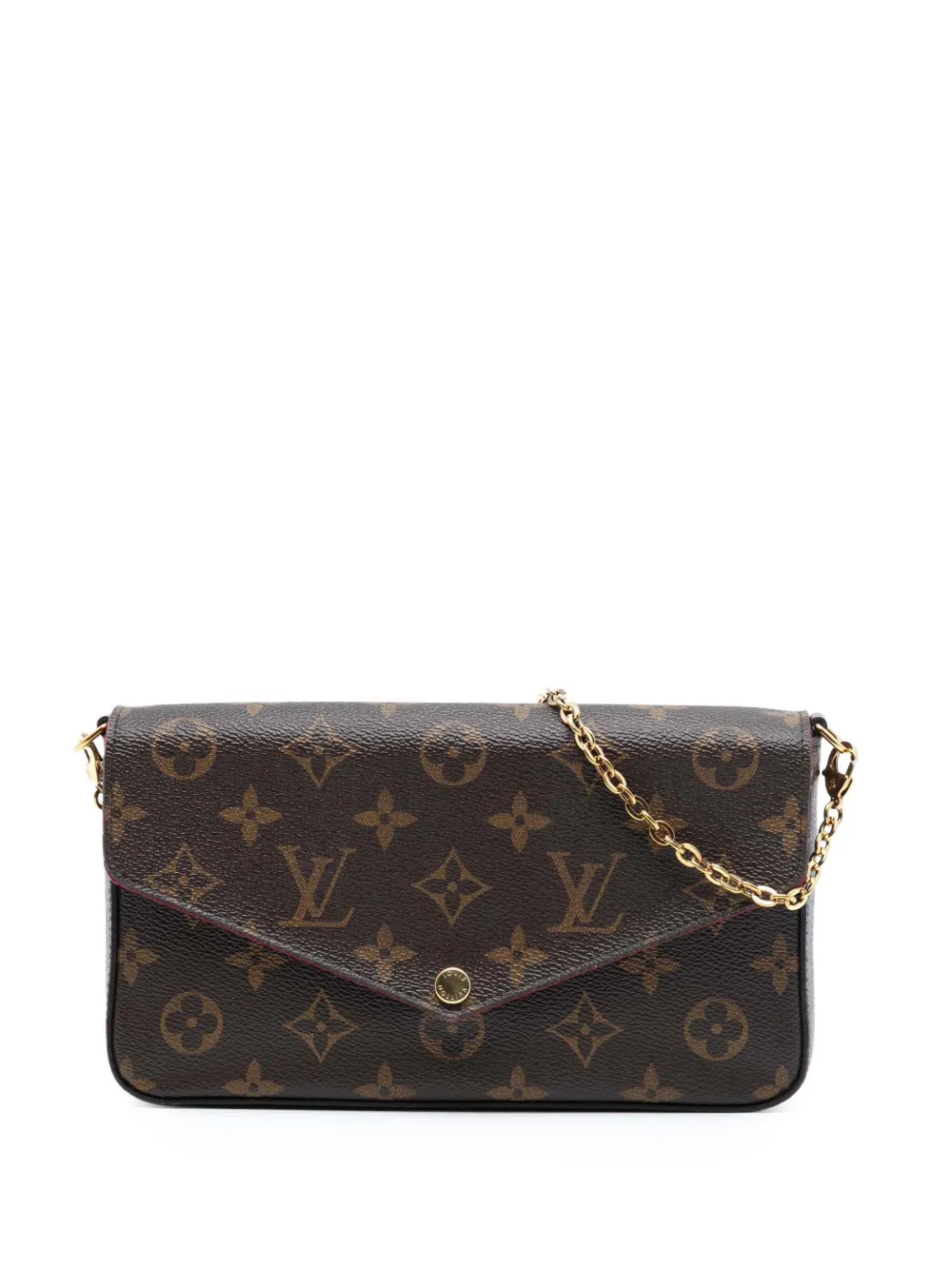 Louis Vuitton Pre-Owned Borsa a tracolla Felicie con monogramma 2018 - Marrone