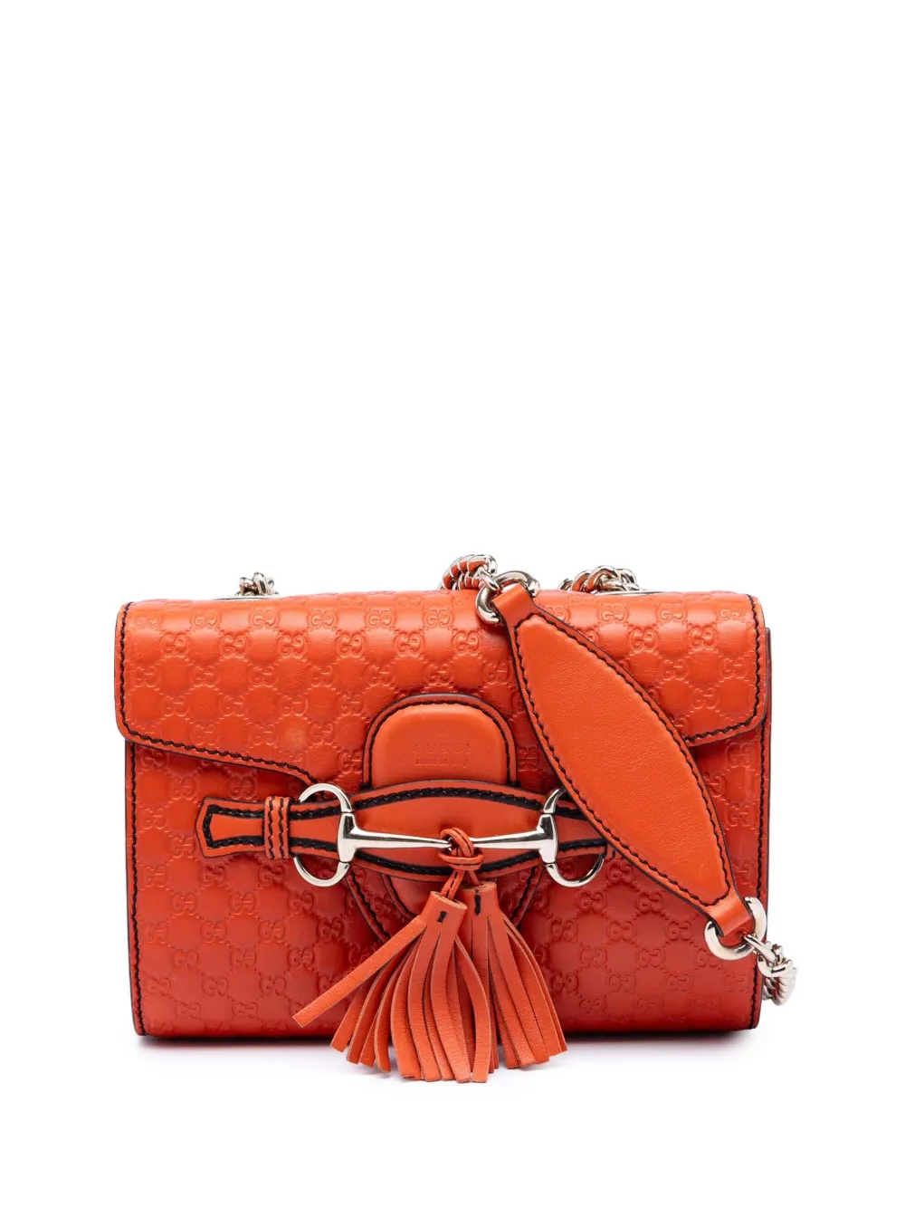 Gucci Pre-Owned 2016-2025 Mini Microguccissima Emily crossbody bag - Orange