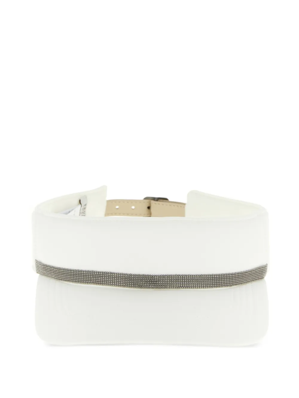 Brunello Cucinelli shiny band hats - Bianco