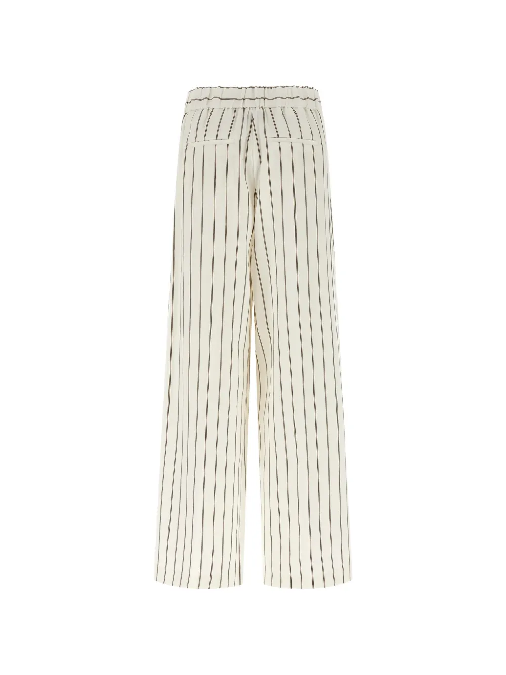Peserico Broek met krijtstreep en wijde pijpen Beige