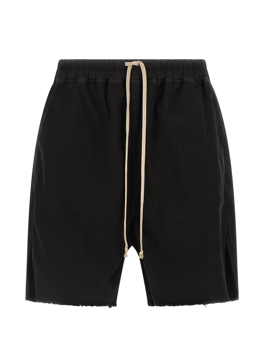 Rick Owens DRKSHDW zip detail raw cut shorts - Nero