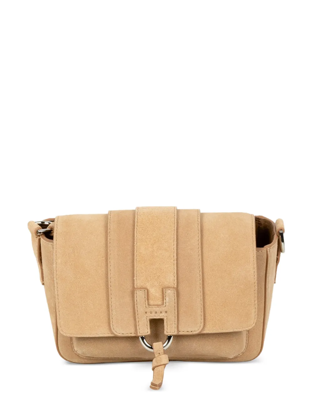 Hogan Trend Flap suede shoulder bag - Toni neutri